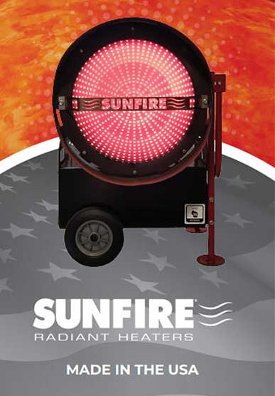 Sunfire Heaters at Warehouse Supply in LaSalle CO